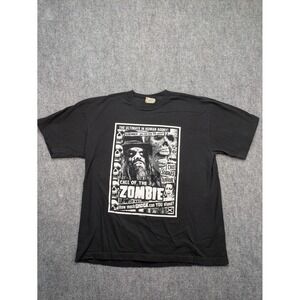 Rob Zombie Call of the Zombie‎ 1999 T Shirt Mens XL Black Winterland Horror Goth